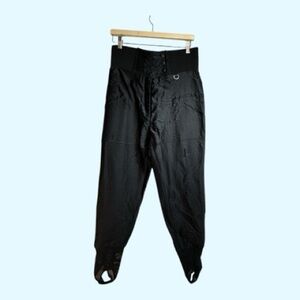 Peter Glenn Ski Pants Stretch Leggings Ankle Stirrups Made in Italy Size 10